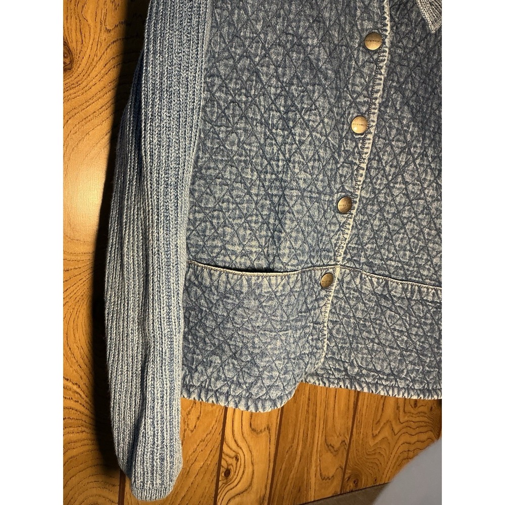 Vintage Blue Willi's Nautical Knit Sweater Sailboat Denim Size L - Picture 4 of 11